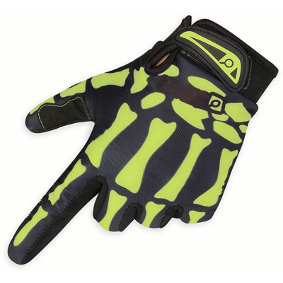 Happyshopping - Guanti da ciclismo Scheletro Guanti da bici MTB Guanti da moto, Guanti caldi Guanti da bicicletta in gel antiscivolo Guanti da dito