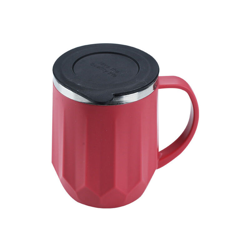 Tazza isolante con coperchio Tazza da ufficio a doppia tenuta Coppia caffe latte Te Tazza acqua 400 ml,Tipo,Rosso - Tipo,Rosso precio