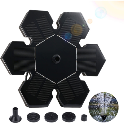Fontana pompa acqua solare, potenza pannello solare 1.5W