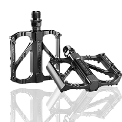Migaven Pedali MTB, Anti-Slittamento Pedali Flat per Bicicletta, Du Cuscinetto Leggero Antiruggine E Antipolvere per Bici da 9/16", Pedale della Bicic precio