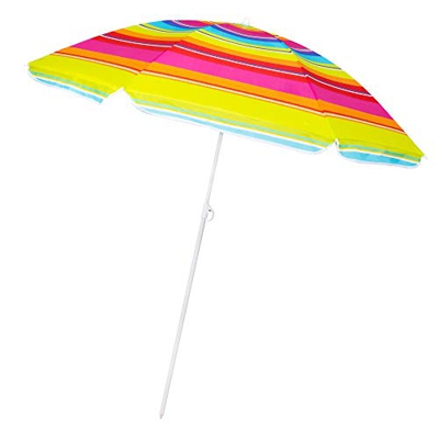 SPRINGOS Ombrellone da spiaggia parasole da viaggio, Multicolore., 150 cm