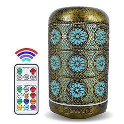 |Aida| Diffusore Di Oli Essenziali con Telecomando Umidificatore di Aromi Ambiente in Metallo a Ultrasuoni Fatto a Mano Profumatore Vaporizzatore 250  precio