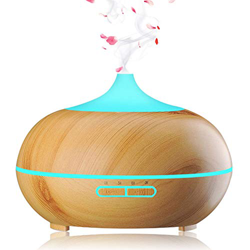 Phiraggit Diffusore di aromi, diffusore da 550ml Umidificatore per aromaterapia Nebulizzatore ad ultrasuoni Umidificatore da Camera, 7 Colori LED per  características