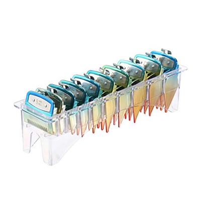 Festnight 10Pcs 1.5mm-25mm Tagliacapelli Limite Pettine Guida Sostituzione del barbiere Set di strumenti per lo styling per la cura dei capelli Sostit