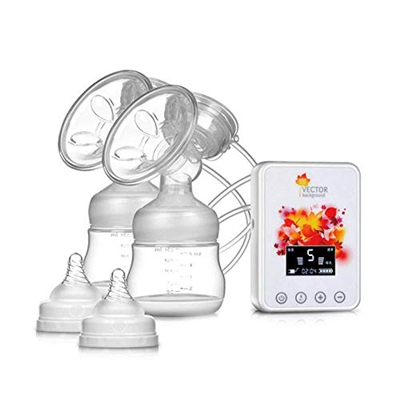 WanZhuanK Set da Viaggio per tiralatte Elettrico, tiralatte per mungitura da Massaggio Ricaricabile da 150 ml, Ricarica Portatile USB e Massaggio al S
