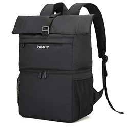 TOURIT Zaino Termico da 23L Doppio Strato Zaino Frigo per Pranzo Zaino per Portatile Borsa Frigo Pranzo Ufficio Nero precio