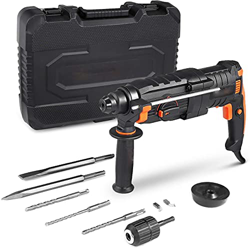 Martello Perforatore, Martello Demolitore 800 W, 2.8J, 6000 BPM, 3200 RPM, mandrino SDS Plus 5 modalità, frizione di sicurezza, utilizzato per cemento en oferta