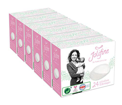 Jolifine 144 coppette per allattamento ecologico (6 x 24), vegano e senza esperimenti sugli animali, dermatest: "molto buono". características