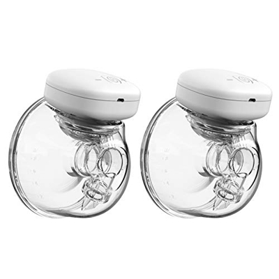Festnight 2 Set tiralatte indossabili a Mani libere Elettrico Singolo Portatile indossabile Coppa Seno 8oz / 240ml Senza BPA 3 modalità 9 Livelli di a