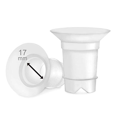 Maymom Flange 17 mm per e Medela 24 mm Spectra Targ/Flangia Da utilizzare con Medela, Freestyle, Harmony e Sonata, per ridurre il canale di nipplo da 