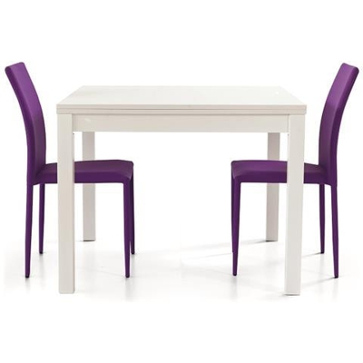 Garrett - Tavolo Da Pranzo Moderno Allungabile A Libro Frassinato 90 X 90/180