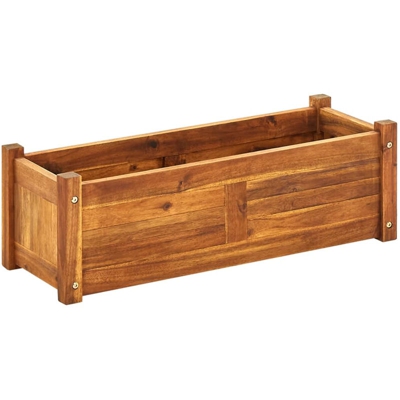 Fioriera da Giardino in Legno di Acacia 76x27,6x25 cm
