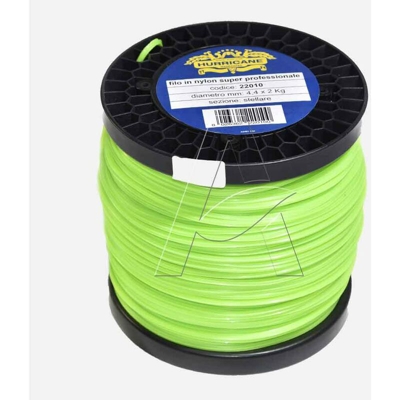 Filo decespugliatore Hurricane sezione 4.4 mm a Stella bobina 150 metri