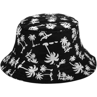 Langray - Unisex Palma da cocco Bush cappello, cappello da sole, cappello da pescatore, cappello da spiaggia, cappello estivo, cappello da sole, nero