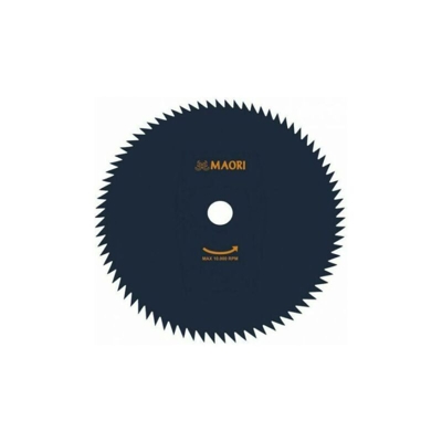Disco di taglio a 80 denti per decespugliatore tagliaerba D. 255 mm x 1.4 mm - foro 20.0 mm - Maori