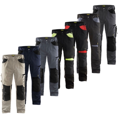 Pantaloni da lavoro Blaklader 1556 artigiano senza tasche flottanti-Nero-50 - Nero - - Nero