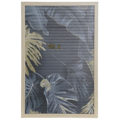 Decorazione da Parete DKD Home Decor Tropicale PP (polipropilene) (2 pcs) (30 x 1.5 x 45 cm)