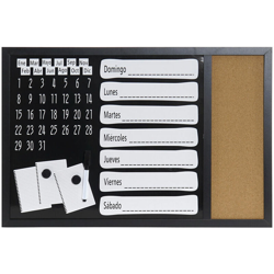 Secchio organizzatore DKD Home Decor Sughero Metallo Carta Legno MDF (7 pcs) (60 x 1 x 40 cm) en oferta