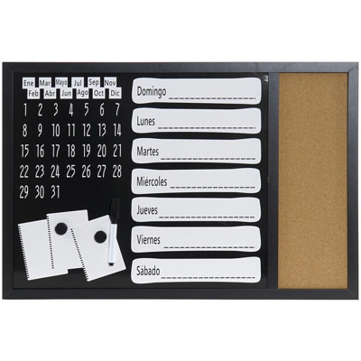 Secchio organizzatore DKD Home Decor Sughero Metallo Carta Legno MDF (7 pcs) (60 x 1 x 40 cm)