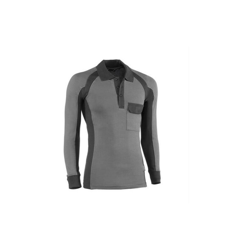 Polo In Piquet Manica Lunga Flex Grigio / Nero 671-L precio