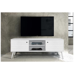Brody - Mobile Porta Tv Moderno In Abete Spazzolato 160 X 45 X 55 en oferta
