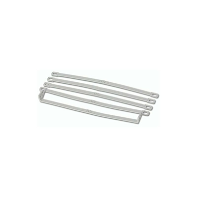 FBS - Set di anelli per bandiera, in plastica, con 1 nastro per strisciare per pali fino a 75 mm di diametro