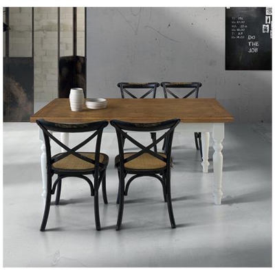 Barrett - Tavolo Da Pranzo Moderno Allungabile A Libro In Rovere 90 X 90/180