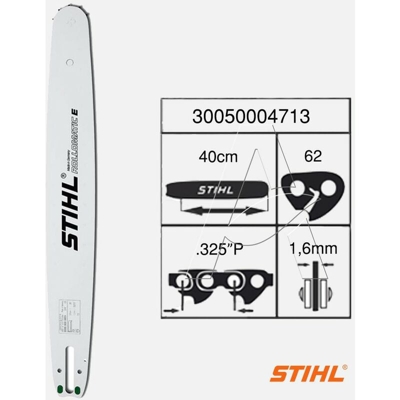 SPRANGA DI GUIDA ROLLOMATIC E 40cm(16") - 325" - 1,6mm (3005 000 4713) - ORIGINALE STIHL