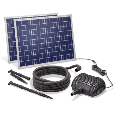 Pompa solare da 100W per ruscelli da 1000W. Pompa solare da 2500l/h. Pompa per cascata da stagno esotec 101962