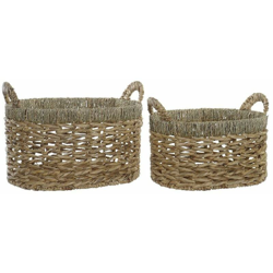 Set di Cestini Fibra Boho Erba di mare (2 pcs) - Dkd Home Decor precio