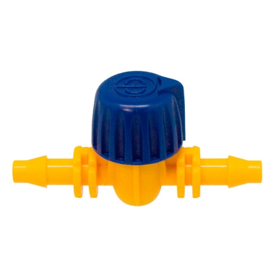 Confezione 3 valvole a farfalla blu 4mm EDM 74519