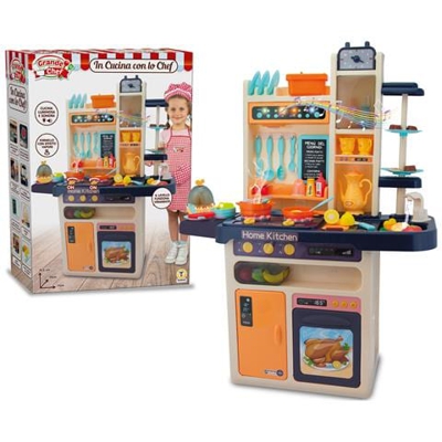 66614 - Cucina Multifunzione Completa Con Frutta E Verdura Attacca / stacca E Accessori