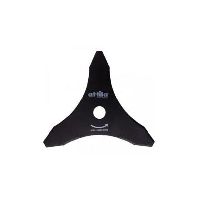Disco di taglio in acciaio Nichel-Cromo a 3 denti per decespugliatore tagliaerba D. 355 x 4.0 mm - Attila