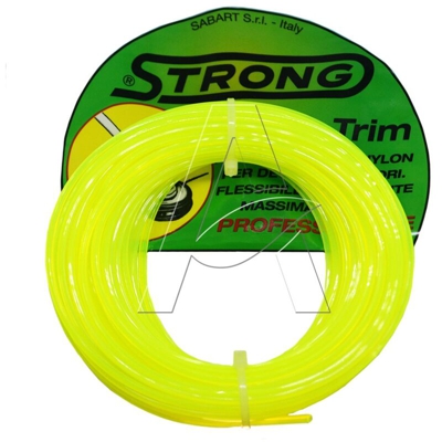 Filo nylon decespugliatore a sezione Quadra Strong - Diametro 3,0 mm x 50 mt