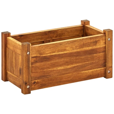 Letto Rialzato da Giardino in Legno di Acacia 50x25x25 cm