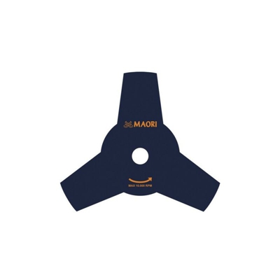 Disco di taglio a 3 denti per decespugliatore tagliaerba D. 255 mm x 1.4 mm - foro 20.0 mm - Maori