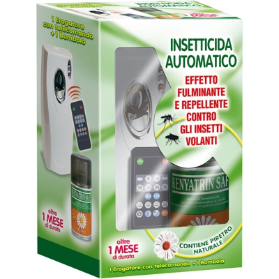 Erogatore insetticida automatico programmabile con telecomando + ricarica - Nd