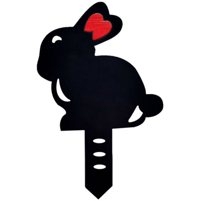 decorazione del giardino, carta di giardino coniglietto coniglio inserito cava sei ornamenti | modelli F - modelli F