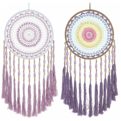 Acchiappasogni DKD Home Decor Cotone (2 pcs) (32 x 2 x 85 cm)