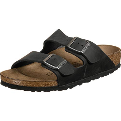 Birkenstock Schuhe Arizona Nubukleder Schmal Black (552113) 41 Schwarz