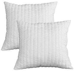 Evergreenweb - Coppia Cuscini 50x50 alti 12cm in Memory Foam da Letto o Arredo Divano Sofa Imbottitura 100% Fiocco Morbida effetto Piuma Indeformabile precio