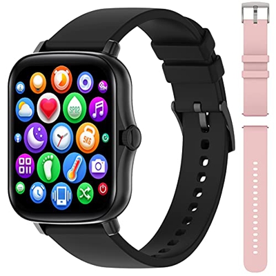 Smartwatch Orologio Fitness Tracker Uomo Donna Smart Watch 1.69'' schermo Activity Tracker Impermeabile Orologio Sportivo con SPO2 Meteo Respiratori I