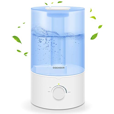 Umidificatore per la camera da letto, Gocheer 3.5L Cool Mist Humidifier per Baby Room Home Ultrasonic Humidifier Essential Oil Diffusore con Whisper Q