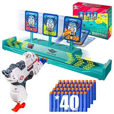 Kriogor Bersaglio Digitale Elettronico, Tiro Bersaglio Nerf Intelligente Effetto sonoro Leggero, Reset Automatico Obiettivo, per Giocattolo per Bambin