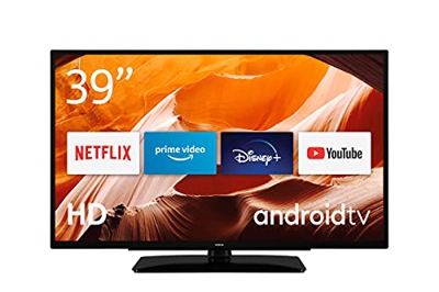 Nokia Smart TV 3900A 39 pollici TV LED (HD, AV Stereo, contrasto dinamico, assistente vocale, triplo sintonizzatore - DVB-C/S2/T2), Android TV, con te