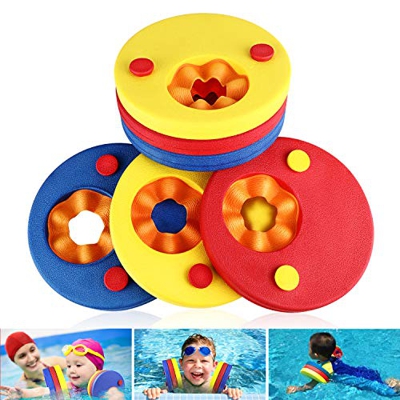 WisFox Bracciale per bambini galleggiante, 6 pezzi dischi volanti in gommapiuma Dischi per bambini Nuoto Galleggiabilità Bracciali Set galleggiante Ga