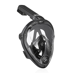 YOOKEA Maschera Subacquea CO2 Sicura, Visuale Panoramica 180° Design Pieghevole con Sistema di Respirazione Separato, Anti-Appannamento Anti-Perdite,  características