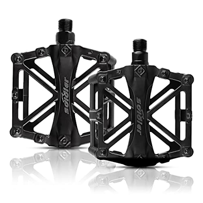 Pedali per Bici in Alluminio,Pedali Bicicletta MTB/BMX,Pedali Bici da Ciclismo Ultraleggeri,Pedali della Bicicletta Antiscivolo per Mountain Bike,Bici