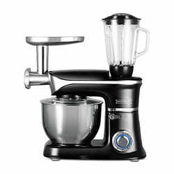 Royaltyline - Robot da cucina tritatutto, 3 in 1 impastatrice planetaria, mixer frullatore 6,5 litri 1900 W (Nero) precio