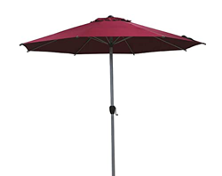 SORARA Lyon Ombrello, Rosso, Ø 300 cm, Inclinabile en oferta